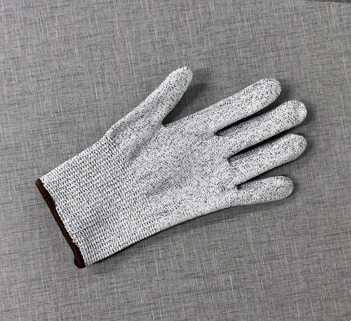 A photo of a cut-resistant glove.