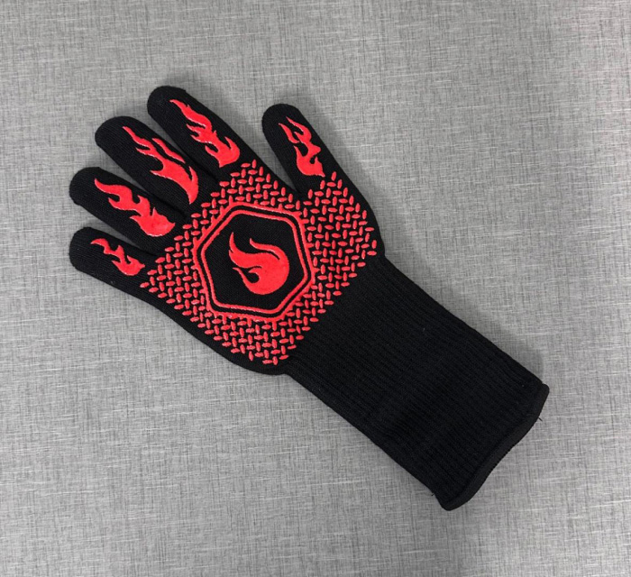 A photo of an OvGlove, a heat resistant oven glove.