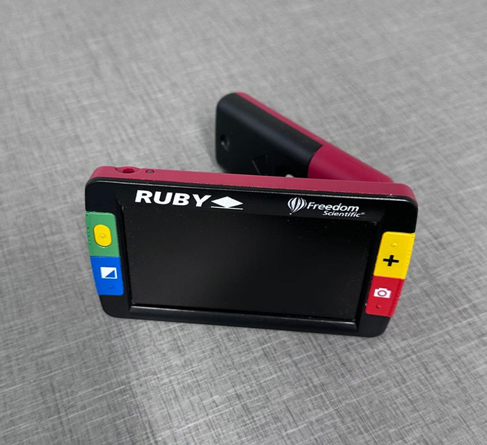 A photo of the Ruby video magnifier.