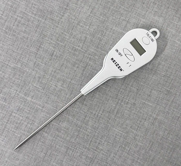 A photo of a talking food thermometer.